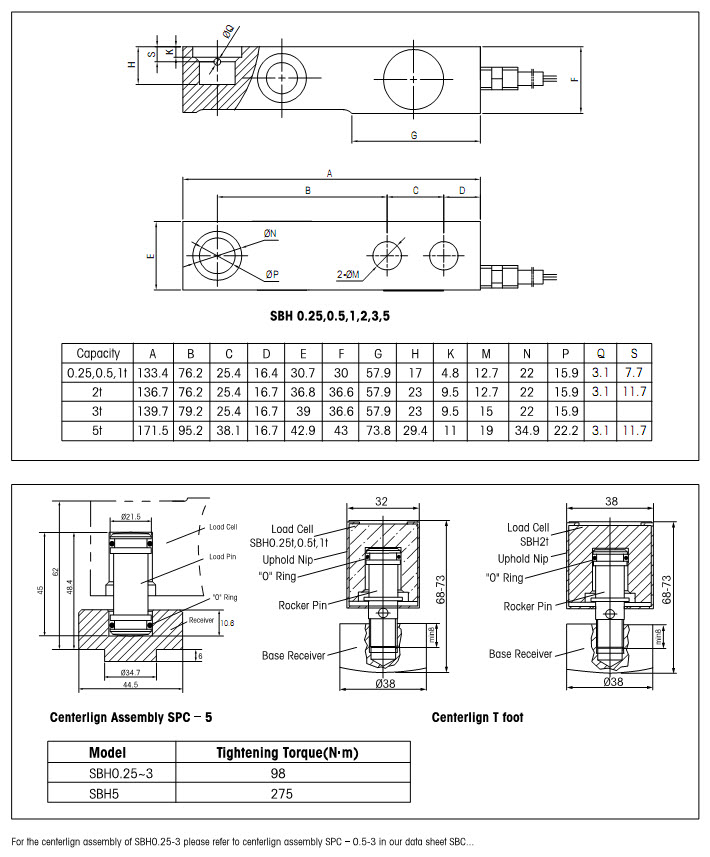 SBH-0.25T稱重傳感器_托利多SBH-0.25T稱重傳感器_SBH-0.25T