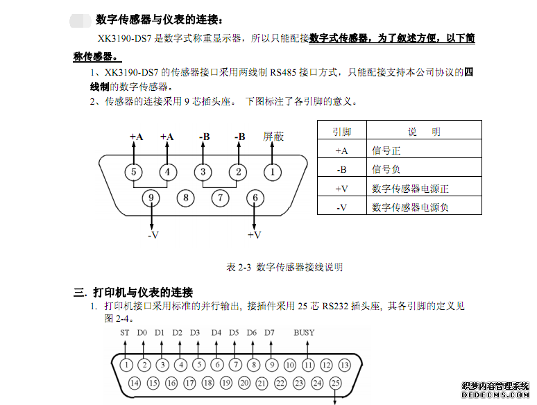 數(shù)字傳感器與儀表的連接